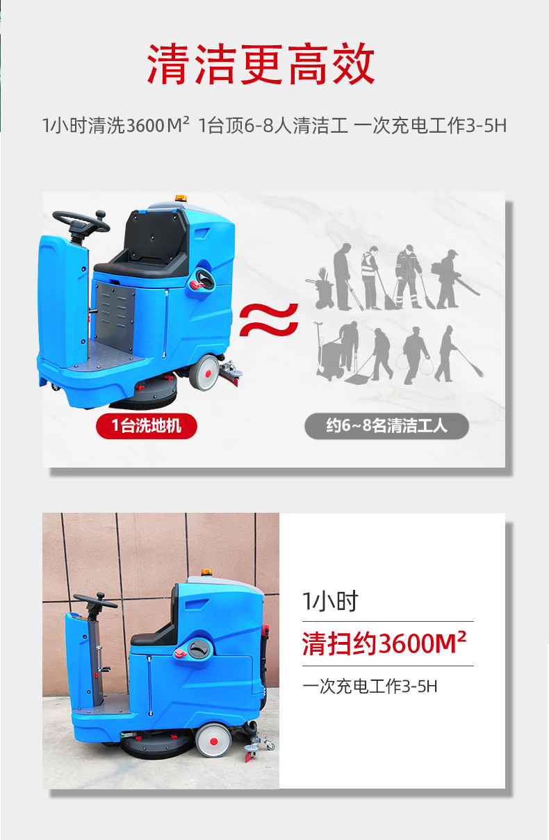 孝感驾驶式洗地机更适合用在高铁站